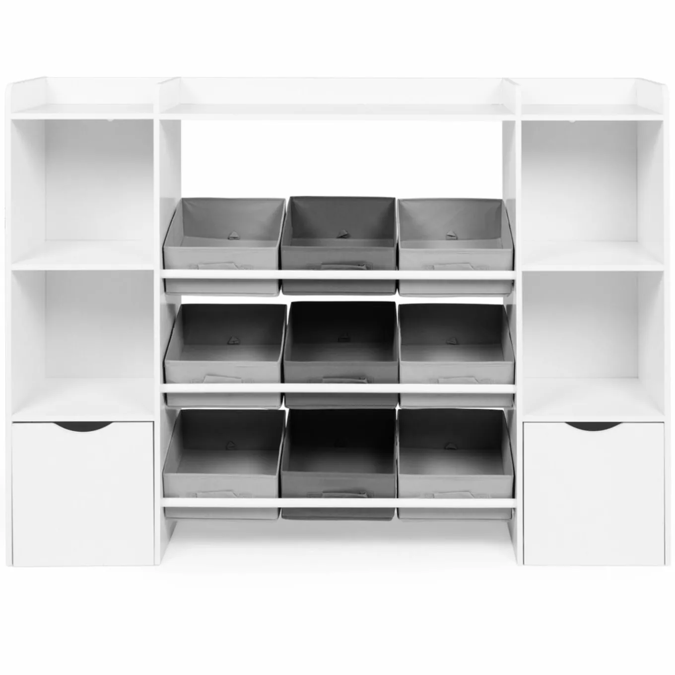 IDMarket Meuble de rangement avec étagères, bacs en tissu et cubes pour enfants*Enfant Etagères|Meubles Rangement Jouet