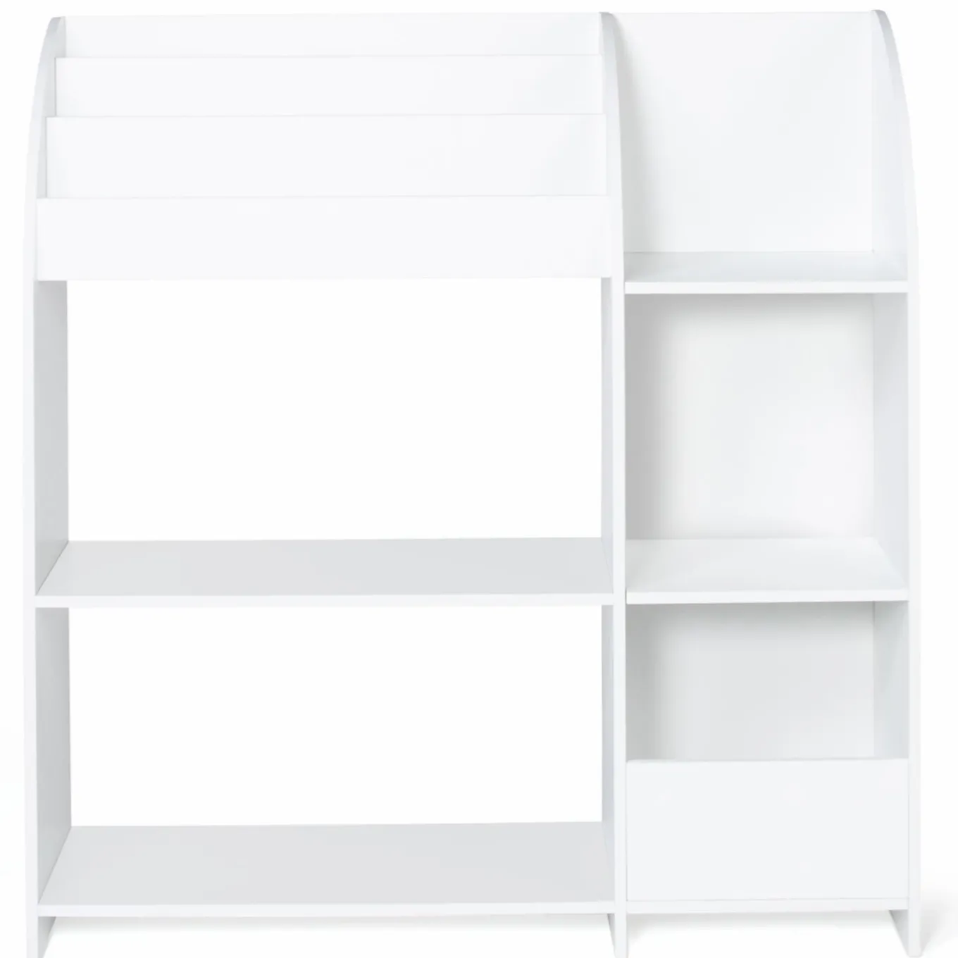 IDMarket Meuble de rangement blanc pour jouets avec étagère bibliothèque*Enfant Meubles Blancs|Collection Agencement Magasin