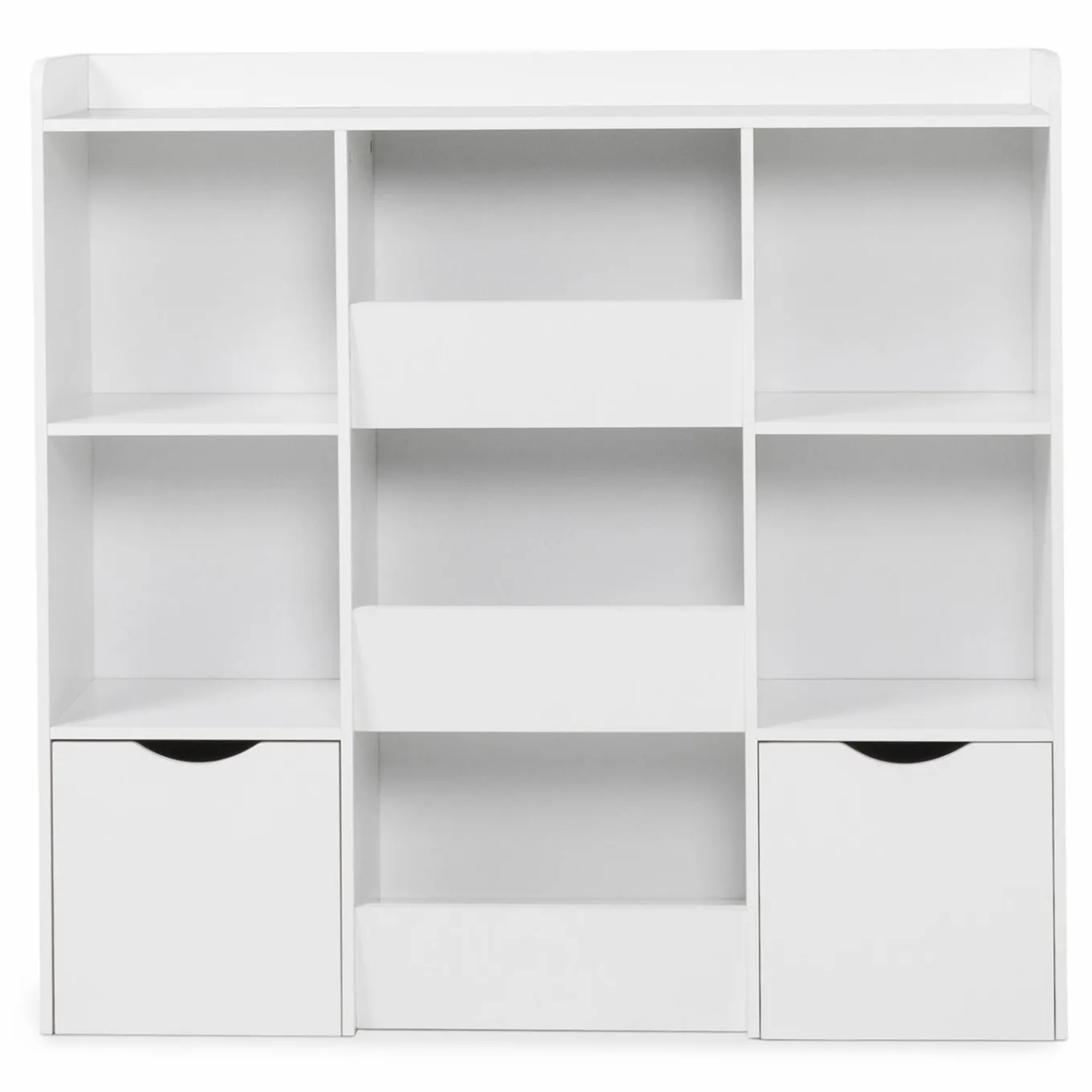 IDMarket Meuble de rangement blanc pour enfant sur roulettes*Enfant Etagères|Meubles Rangement Jouet