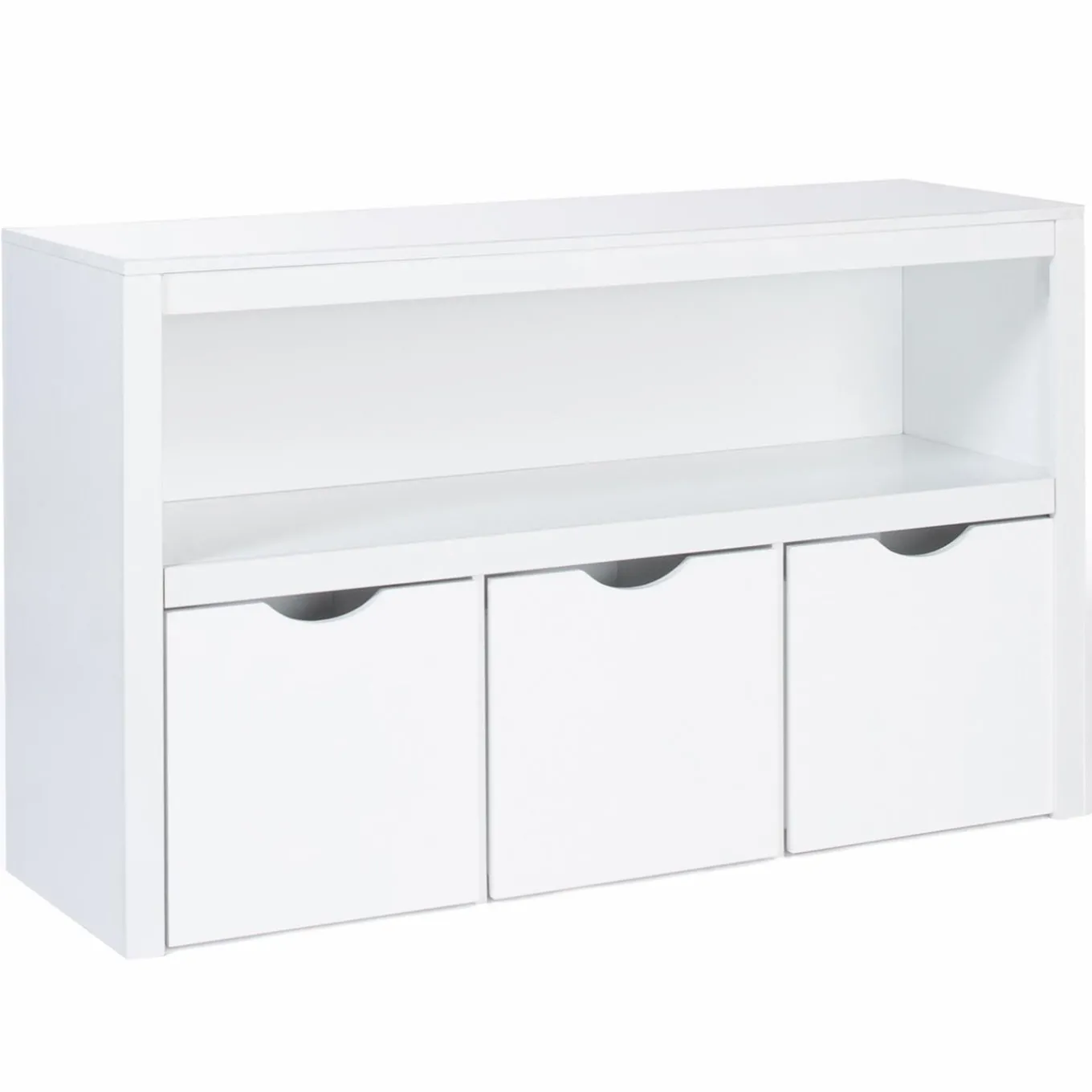 IDMarket Meuble de rangement pour enfant 3 tiroirs bois blanc*Enfant Meubles Tiroirs|Meubles Blancs