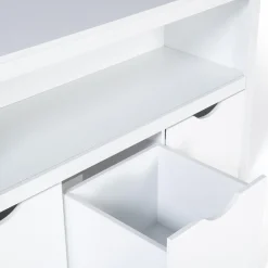 IDMarket Meuble de rangement pour enfant 3 tiroirs bois blanc*Enfant Meubles Tiroirs|Meubles Blancs