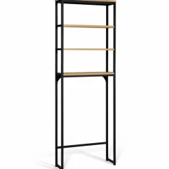 IDMarket Meuble de toilettes industriel avec étagères* Collection Industrielle|Meubles Wc