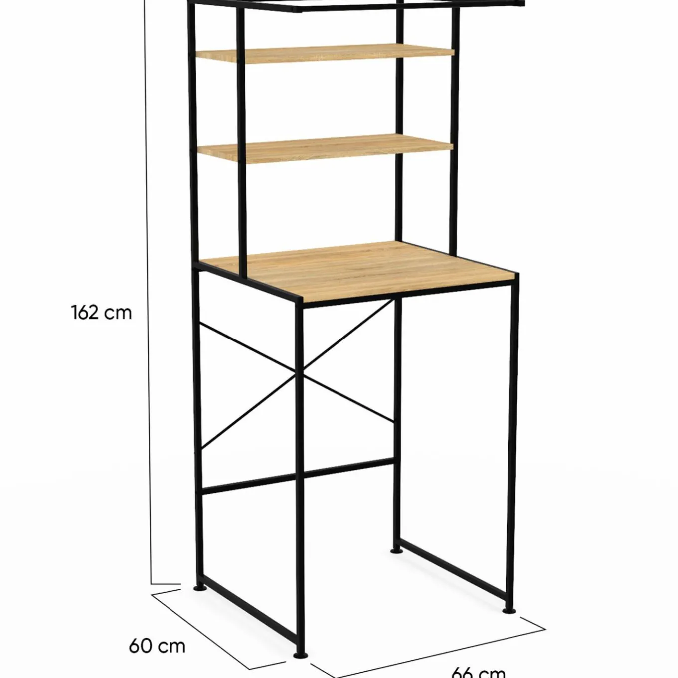 IDMarket Meuble dessus machine à laver design industriel* Séchoirs À Linge|Collection Industrielle