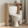 IDMarket Meuble dessus wc placard hêtre blanc* Meubles Salle De Bain|Meubles Wc