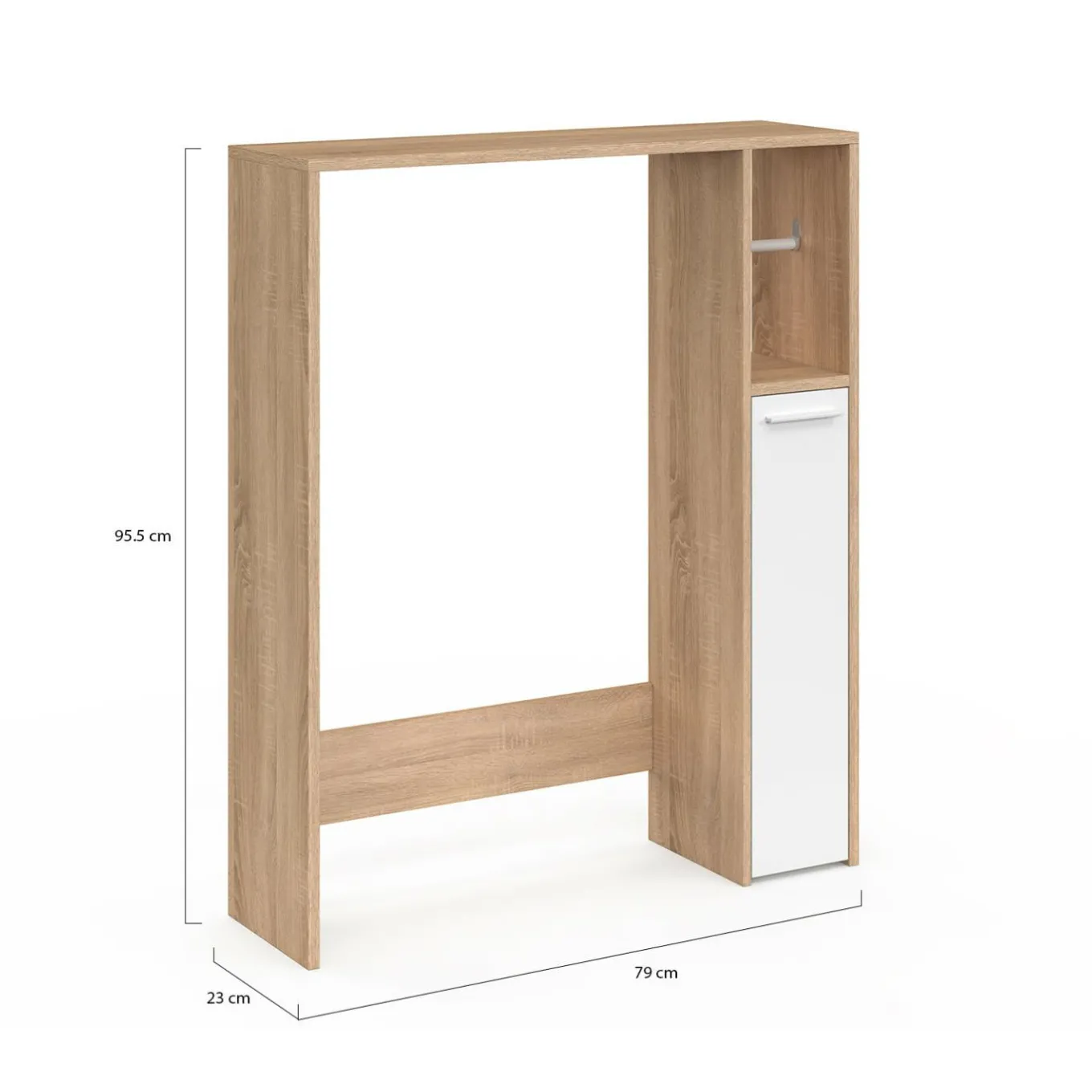 IDMarket Meuble dessus wc placard hêtre blanc* Meubles Salle De Bain|Meubles Wc