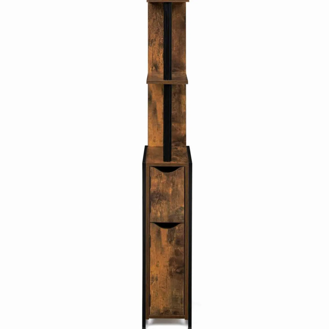 IDMarket Meuble rangement WC style industriel bois effet vieilli* Collection Vintage|Collection Industrielle