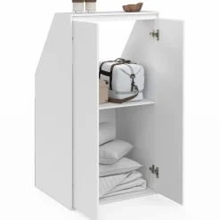 IDMarket Meuble sous pente blanc avec rangement* Meubles Blancs|Armoires