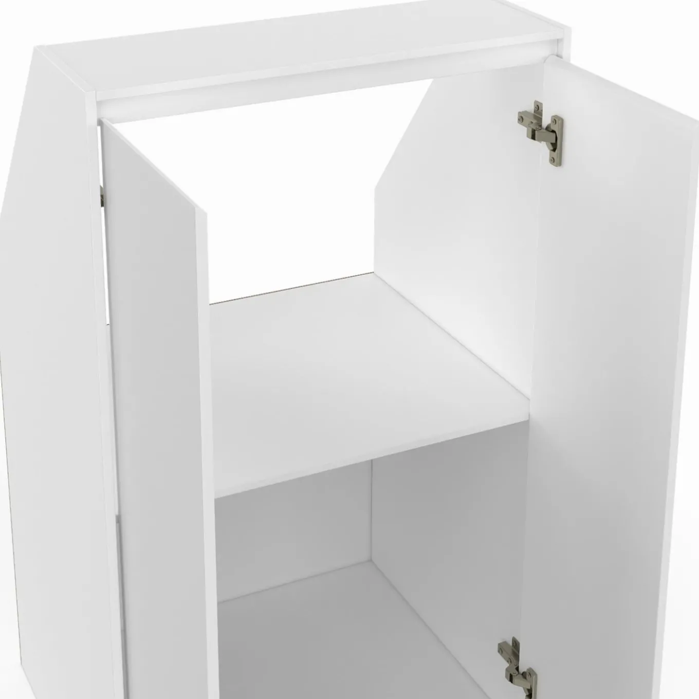 IDMarket Meuble sous pente blanc avec rangement* Meubles Blancs|Armoires