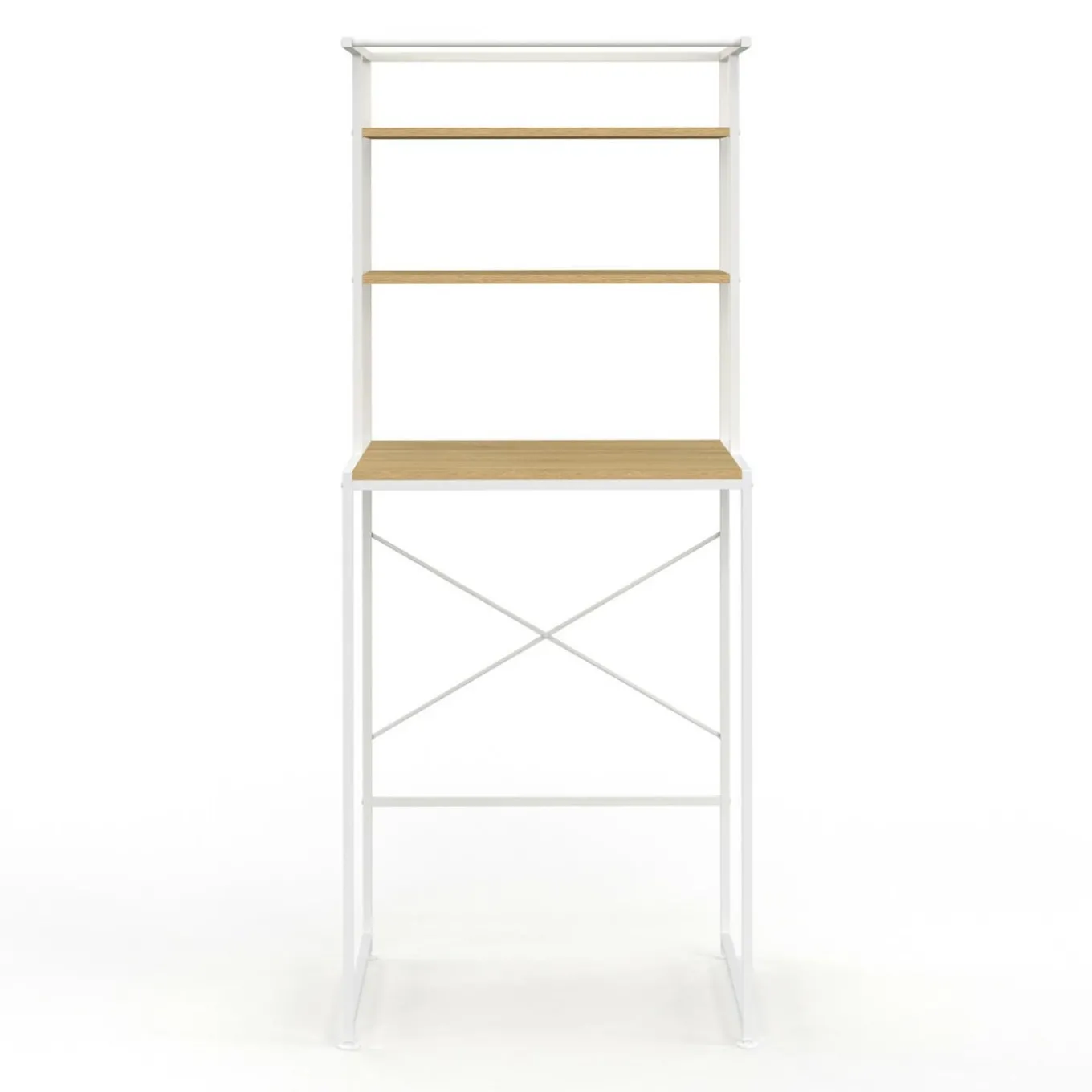 IDMarket Meuble étagère blanc machine à laver* Séchoirs À Linge|Collection Industrielle