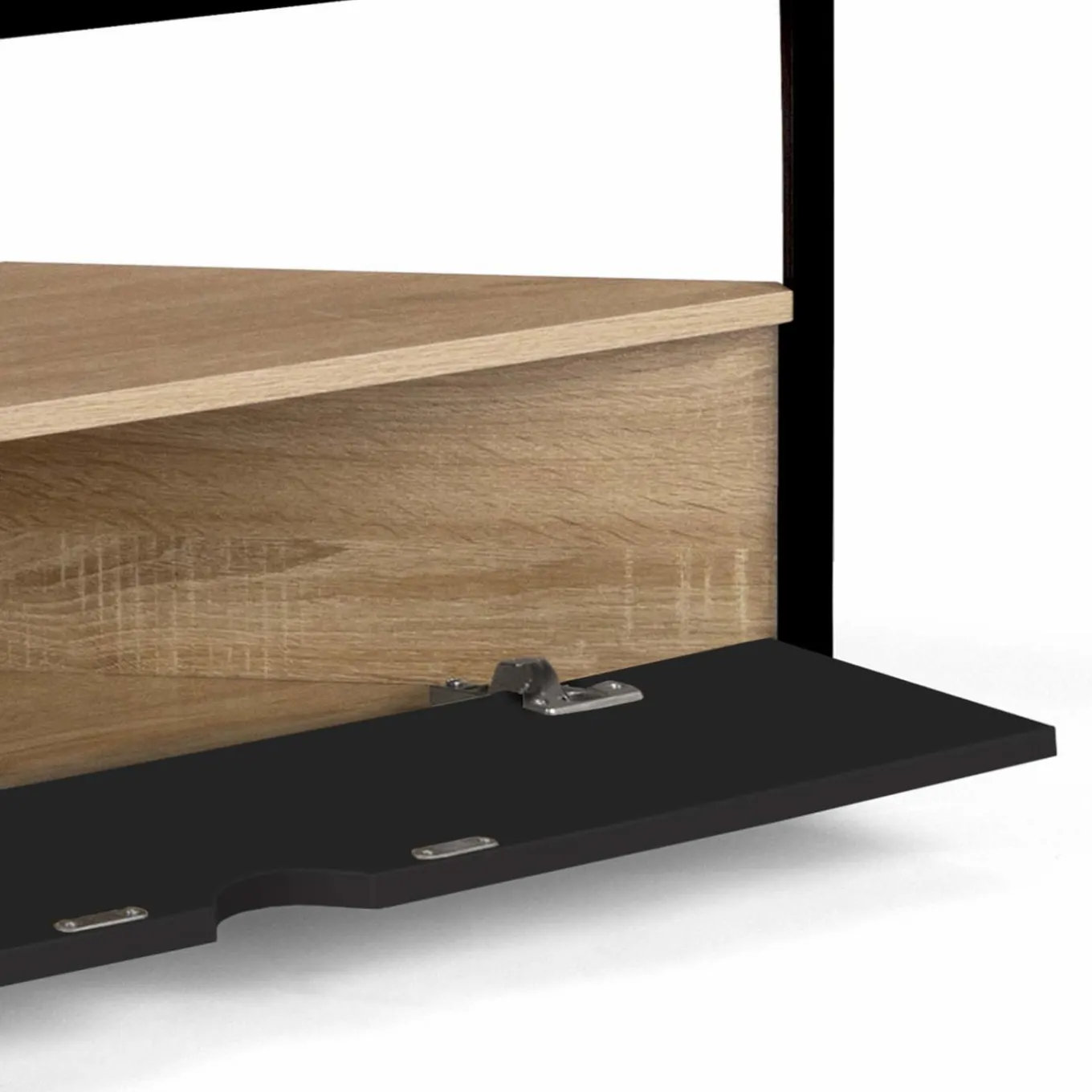 IDMarket Meuble télé d'angle style industriel avec placard* Meubles Tv