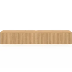 IDMarket Meuble Télé suspendu 180 cm bois coloris chêne* Meubles Tv|Salon Complet