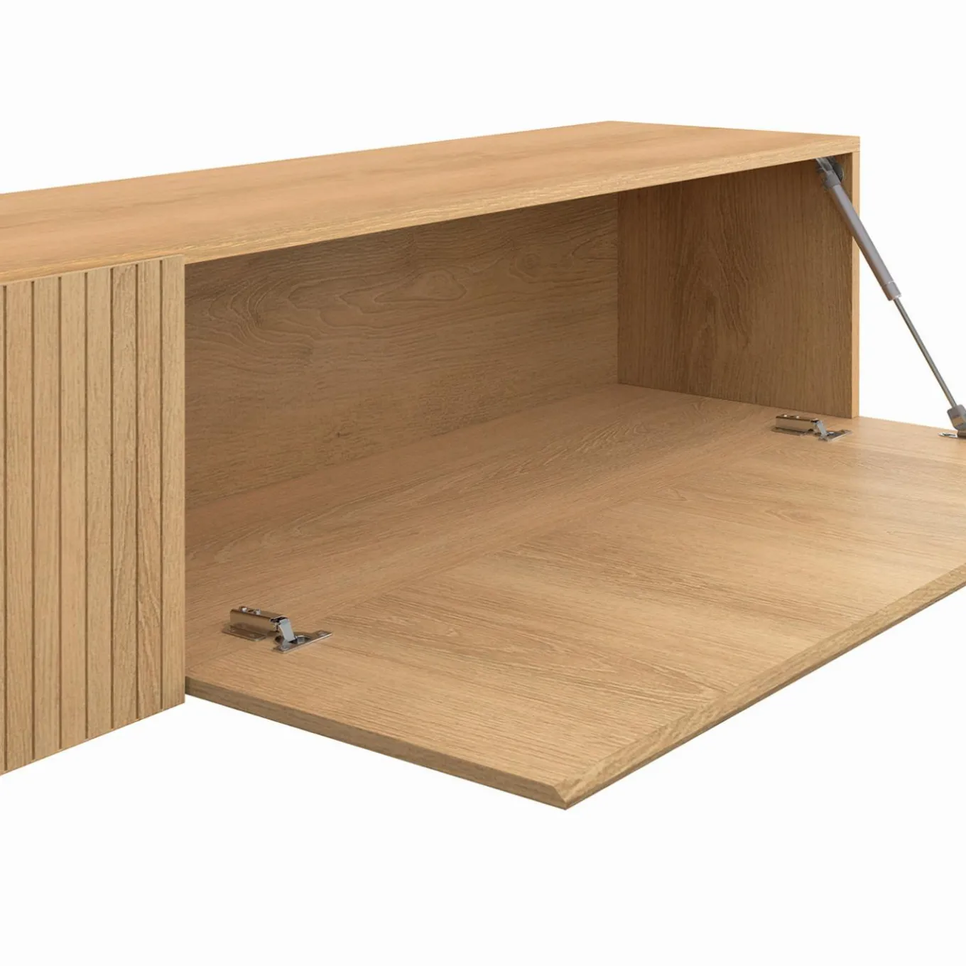 IDMarket Meuble Télé suspendu 180 cm bois coloris chêne* Meubles Tv|Salon Complet