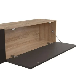 IDMarket Meuble TV 180 cm avec colonne et étagère* Meubles En Bois|Collection Design
