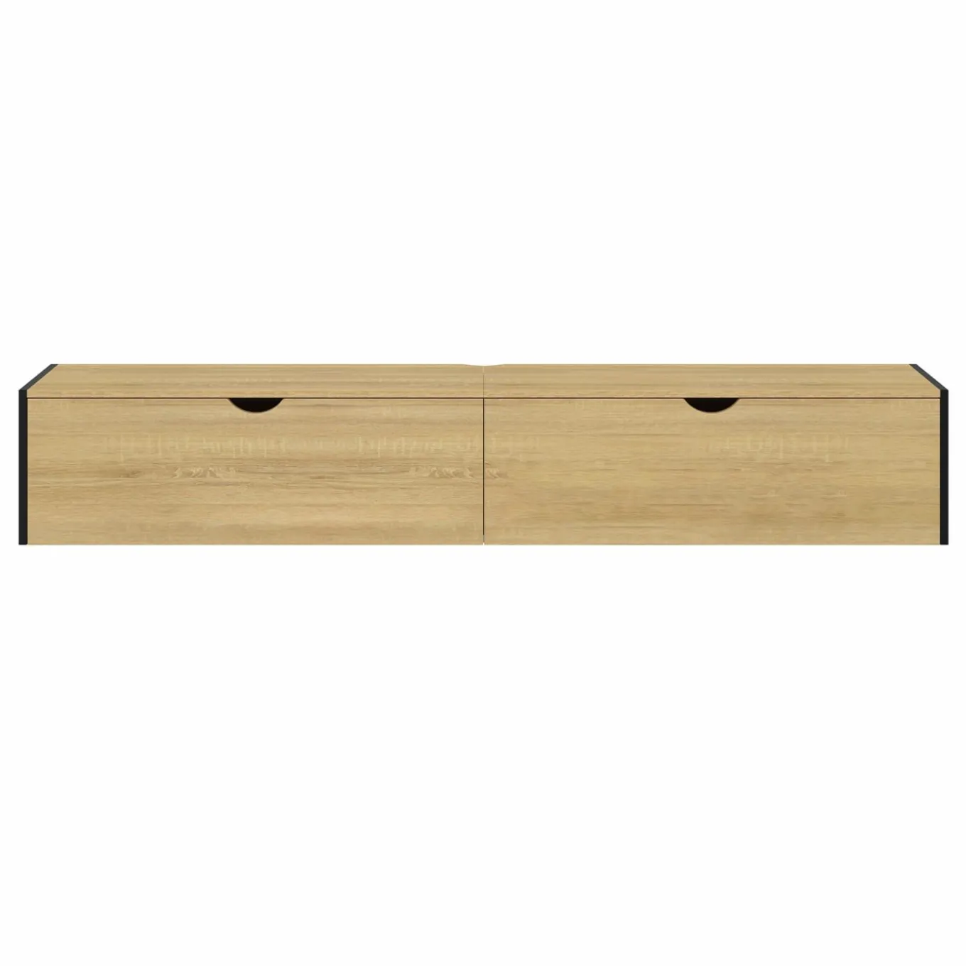 IDMarket Meuble TV suspendu industriel 180 cm avec 2 portes* Meubles Tv