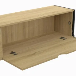 IDMarket Meuble TV suspendu industriel 180 cm avec 2 portes* Meubles Tv