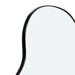 IDMarket Miroir organique contour noir 45 x 100 cm* Décoration Et Accessoires|Collection Métal