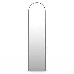 IDMarket Miroir sur pied contour noir 160 x 40 cm* Décoration Et Accessoires|Collection Métal