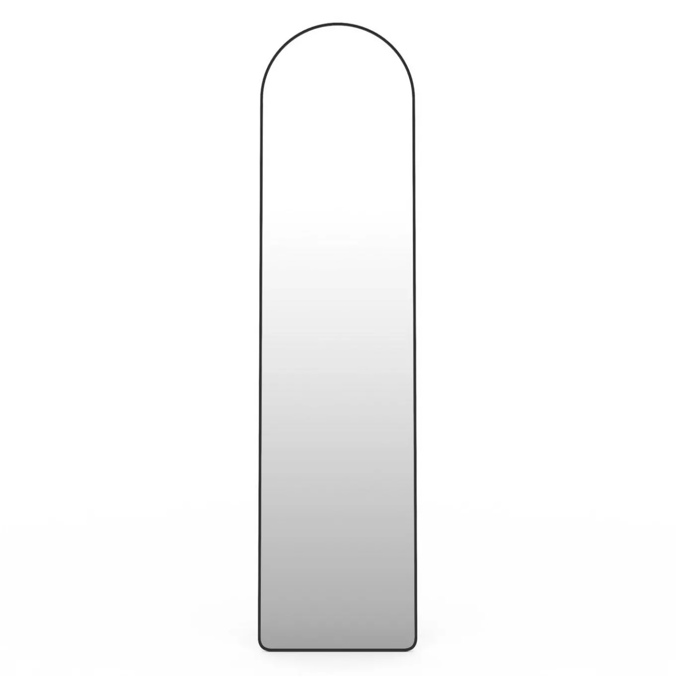 IDMarket Miroir sur pied contour noir 160 x 40 cm* Décoration Et Accessoires|Collection Métal