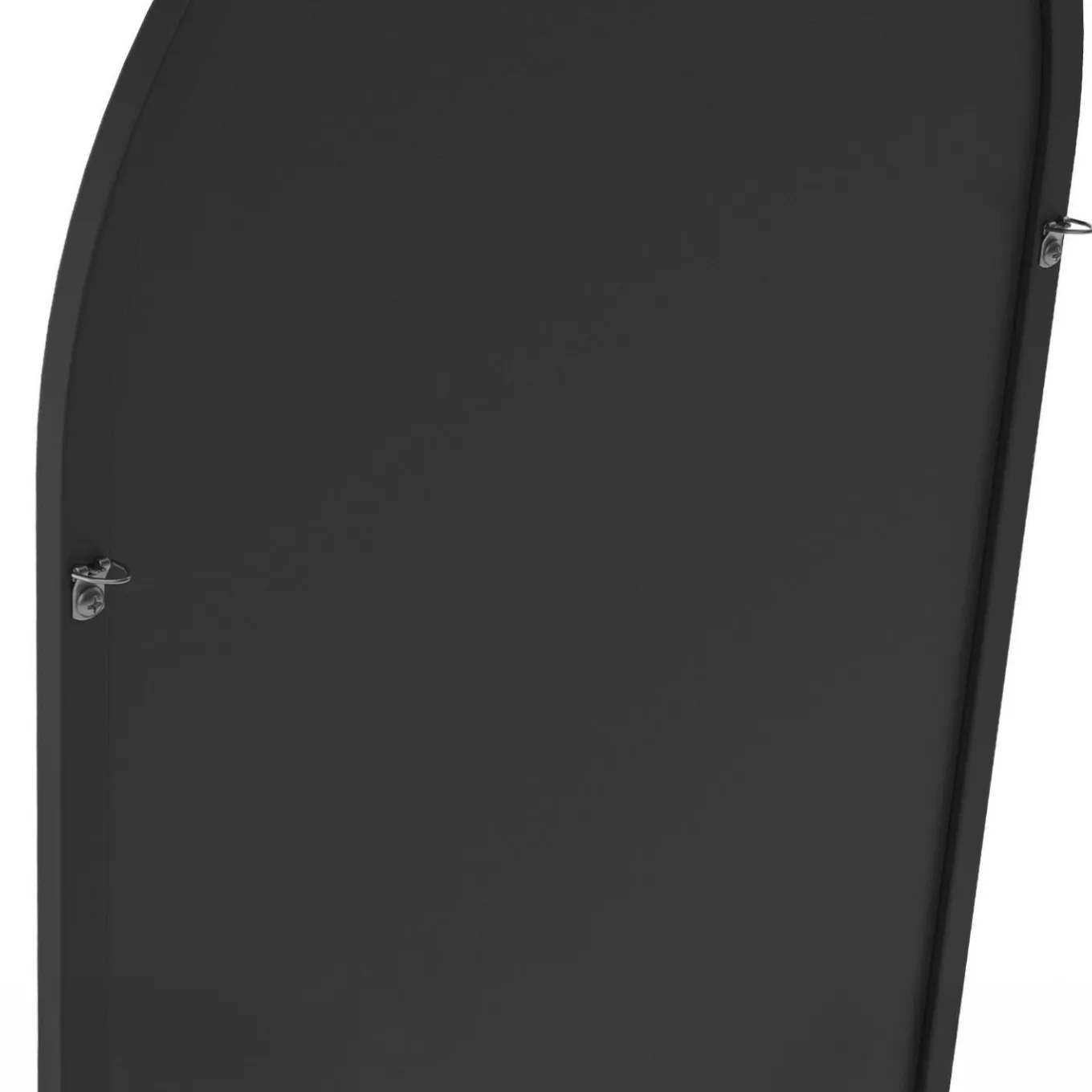 IDMarket Miroir sur pied contour noir 160 x 40 cm* Décoration Et Accessoires|Collection Métal