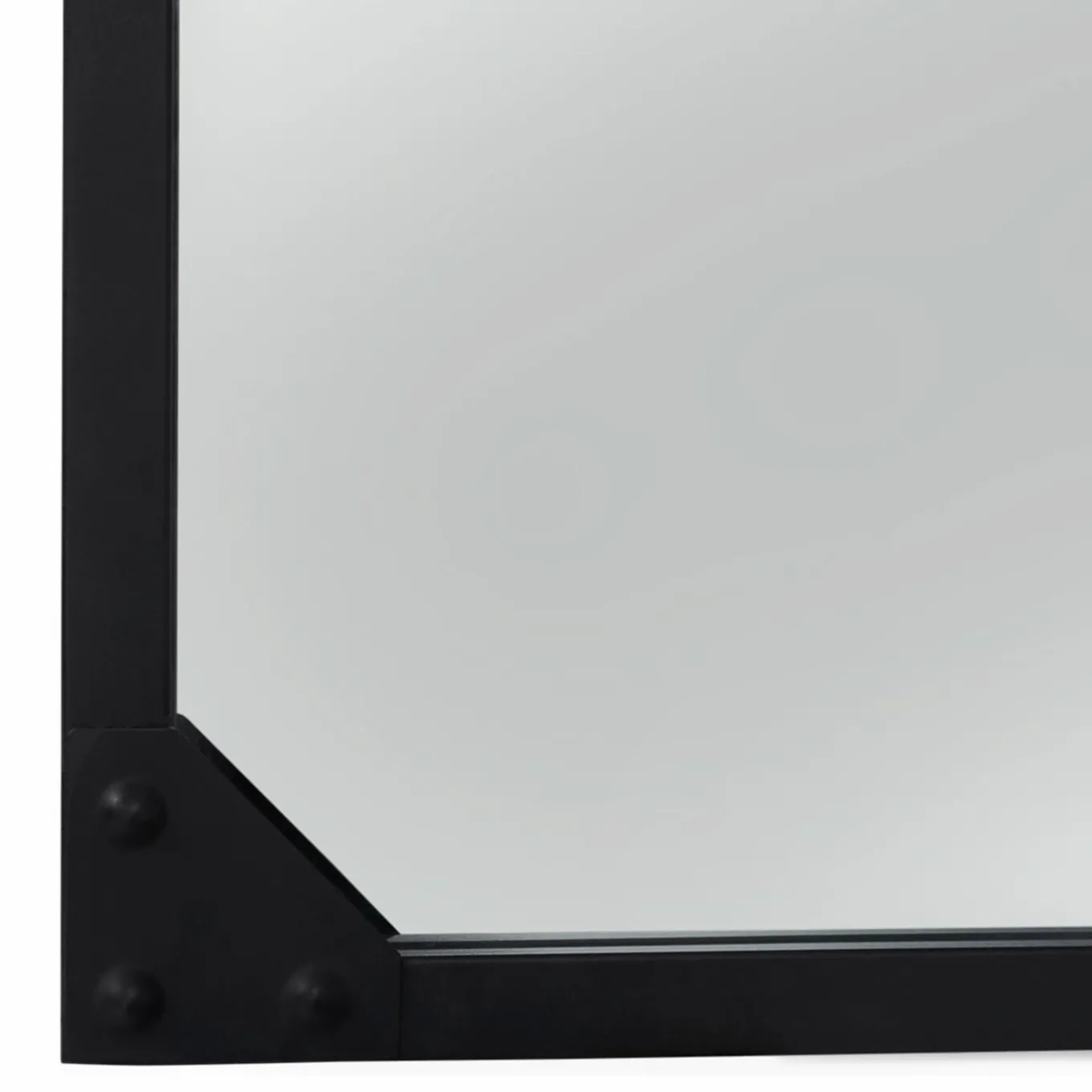 IDMarket Miroir verrière noir 140 x 84 cm industriel* Décoration Et Accessoires|Collection Industrielle