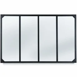 IDMarket Miroir verrière style industriel* Décoration Et Accessoires|Collection Agencement Magasin
