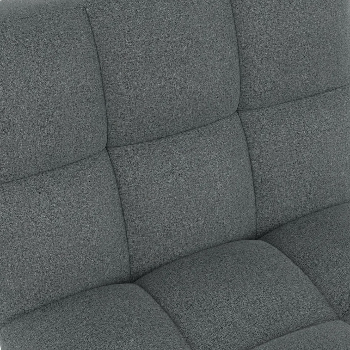 IDMarket Méridienne clic clac tissu gris anthracite capitonnée 80 x 180 cm* Canapés|Salon Complet