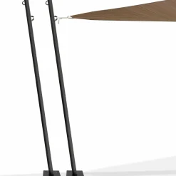 IDMarket Mâts pour voile d’ombrage* Voiles D'Ombrage