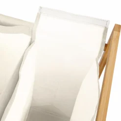 IDMarket Panier à linge bambou 3 compartiments* Paniers À Linge|Collection Bambou