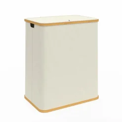 IDMarket Panier à linge 140L avec 2 bacs amovibles* Rangement Et Accessoires|Paniers À Linge