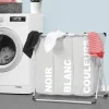 IDMarket Panier à linge pliable gris 3 compartiments* Paniers À Linge|Accessoires Salle De Bain