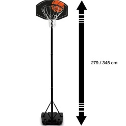 IDMarket Panier de basket intérieur/extérieur sur pied hauteur réglable 240 à 305 cm*Enfant Jeux Enfant|Loisirs Et Jeux D'Exterieur
