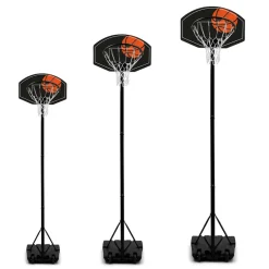 IDMarket Panier de basket intérieur/extérieur sur pied hauteur réglable 240 à 305 cm*Enfant Jeux Enfant|Loisirs Et Jeux D'Exterieur