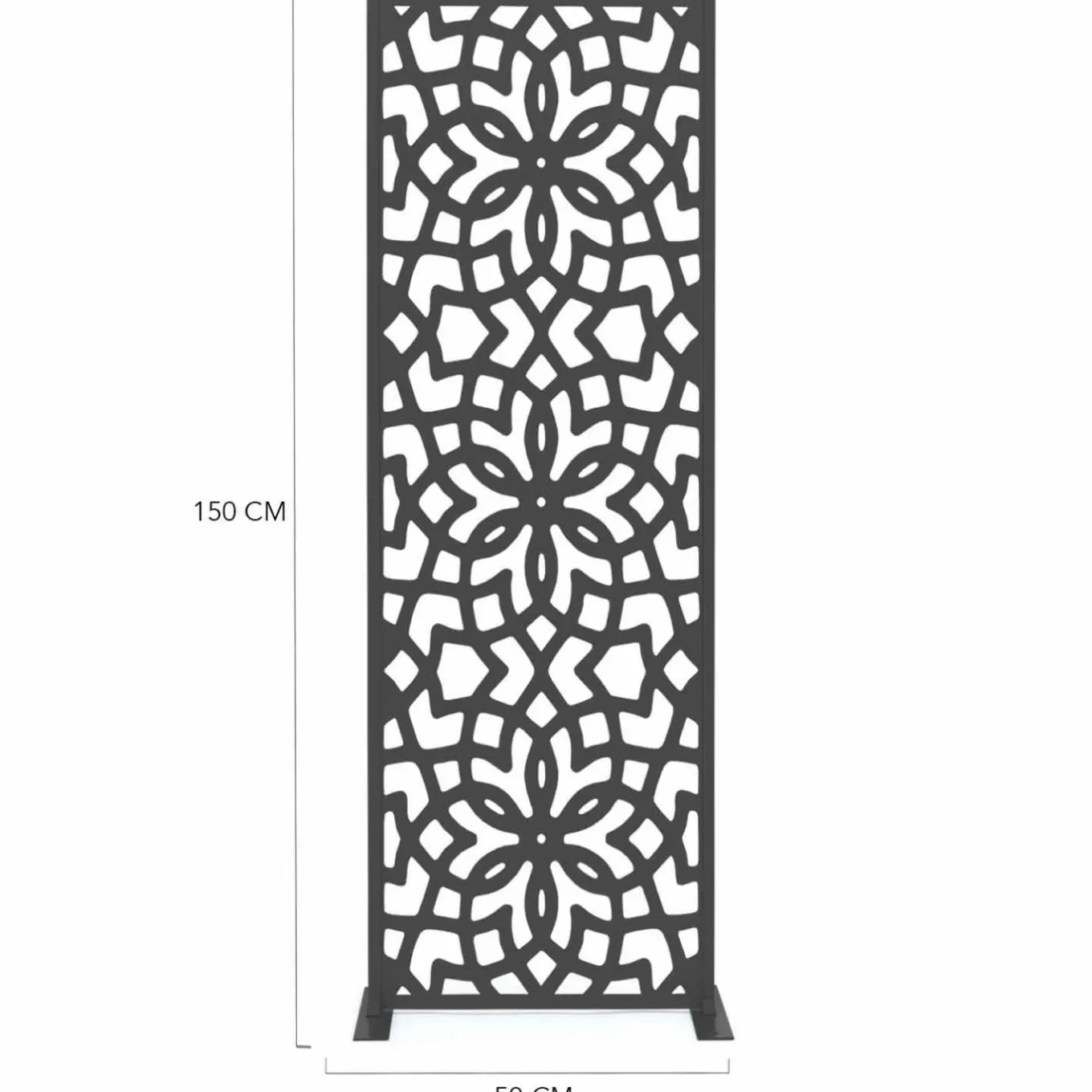 IDMarket Panneau décoratif extérieur motif azulejo gris 150x50cm* Panneaux Occultants