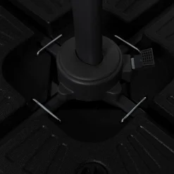 IDMarket Parasol déporté inclinable 3x4 m rotatif 360 blanc écru* Parasols