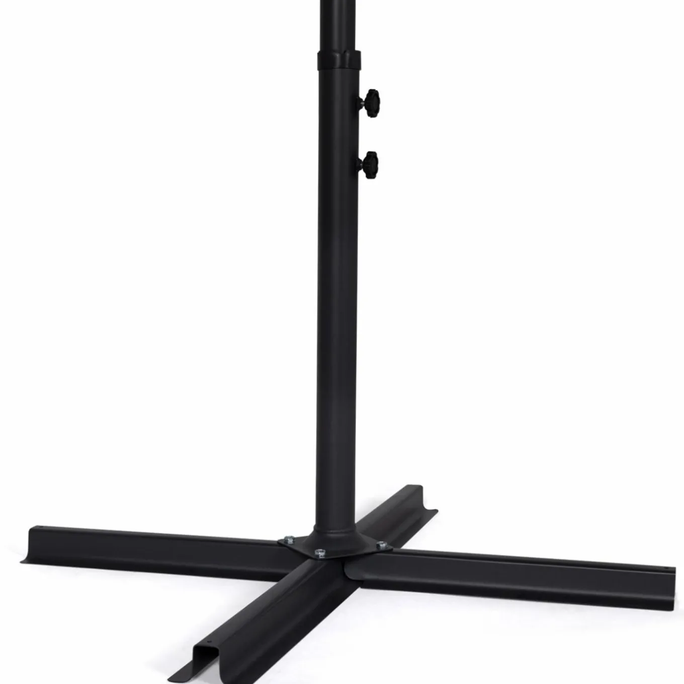 IDMarket Parasol déporté rotatif 350 cm coloris gris* Parasols