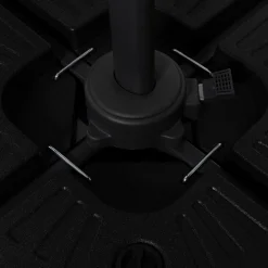 IDMarket Parasol déporté 3x4 m gris* Parasols