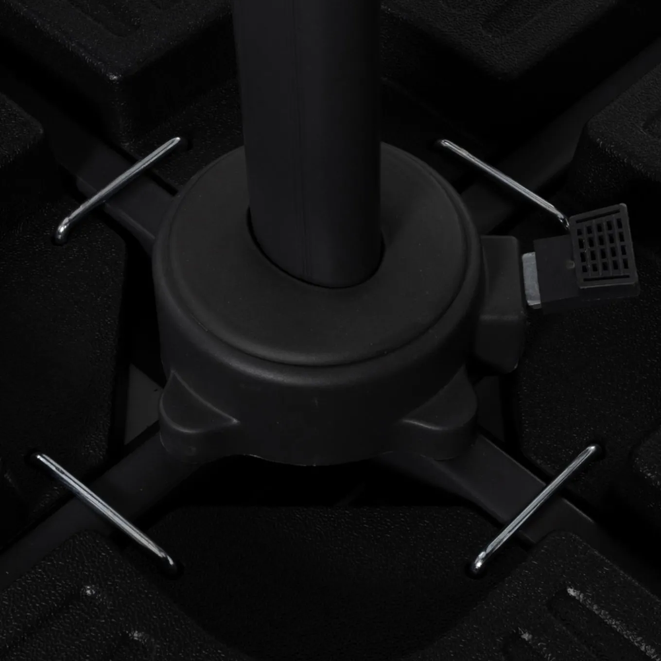 IDMarket Parasol déporté 3x4 m rotatif 360 coloris taupe* Parasols