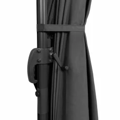 IDMarket Parasol déporté 3x3 m rotatif 360 coloris gris* Parasols