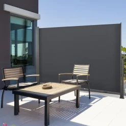 IDMarket Paravent extérieur gris de 160 x 300 CM* Paravents Extérieurs