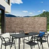 IDMarket Paravent extérieur rétractable 400x180 cm store latéral motif pierre* Paravents Extérieurs