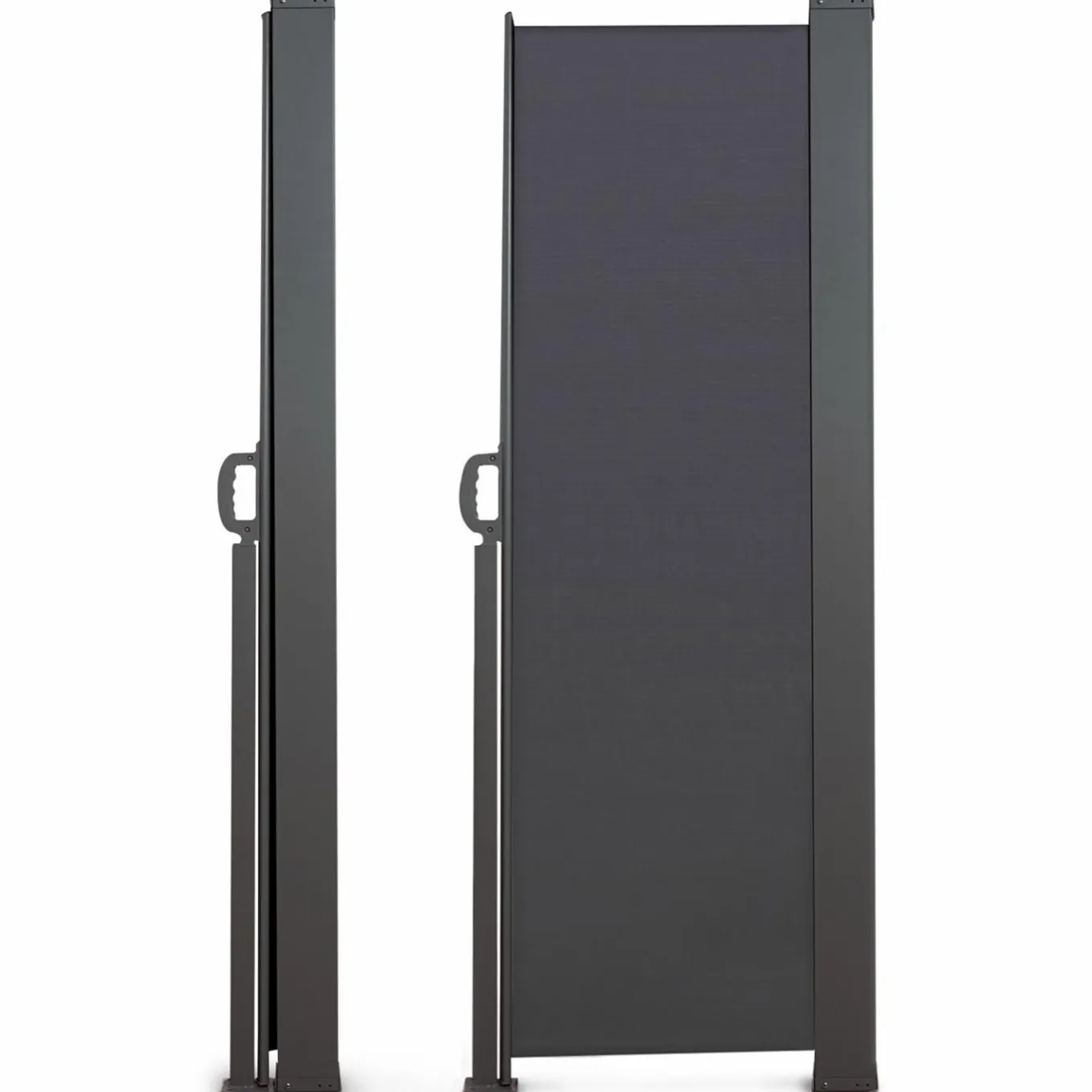 IDMarket Paravent rétractable extérieur 180 x 500 cm gris anthracite* Paravents Extérieurs