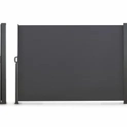 IDMarket Paravent rétractable 3x1,8m gris pour l’extérieur* Paravents Extérieurs