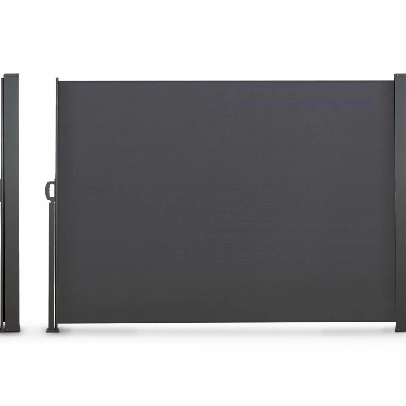 IDMarket Paravent rétractable 3x1,8m gris pour l’extérieur* Paravents Extérieurs