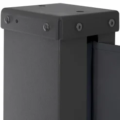 IDMarket Paravent rétractable 3x1,8m gris pour l’extérieur* Paravents Extérieurs