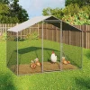 IDMarket Parc à poules grillagé 3 m²* Volières Et Enclos