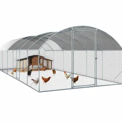 IDMarket Parc à poules grillagé 22,5 m²* Volières Et Enclos