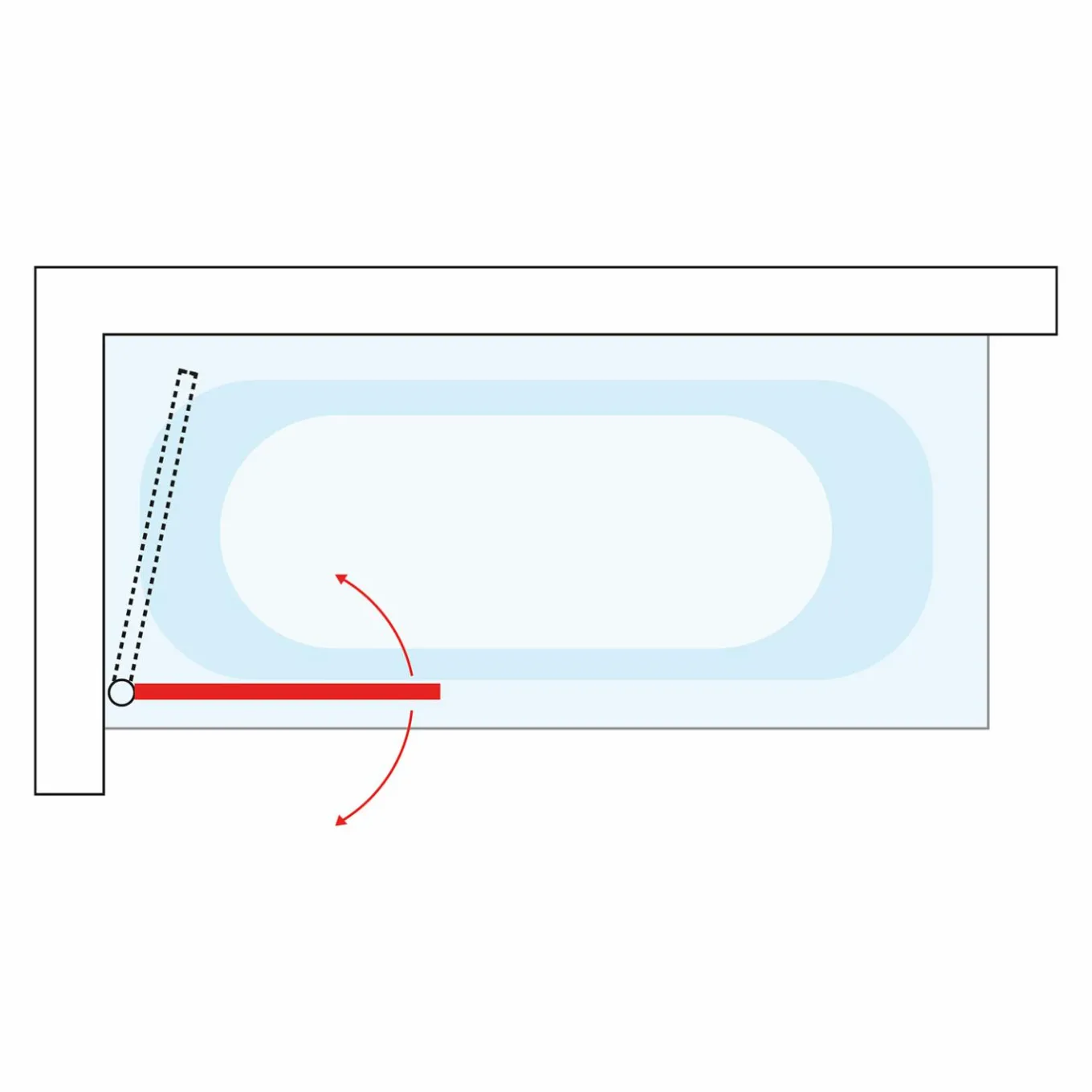 IDMarket Pare baignoire 1 volet 80x140cm* Produits D’Aménagement Intérieur|Accessoires Salle De Bain