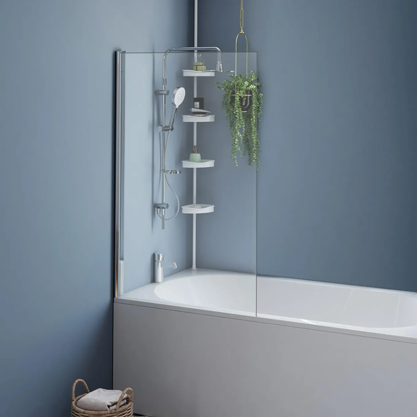 IDMarket Paroi de baignoire pivotante 1 volet 70x120 cm* Produits D’Aménagement Intérieur|Accessoires Salle De Bain