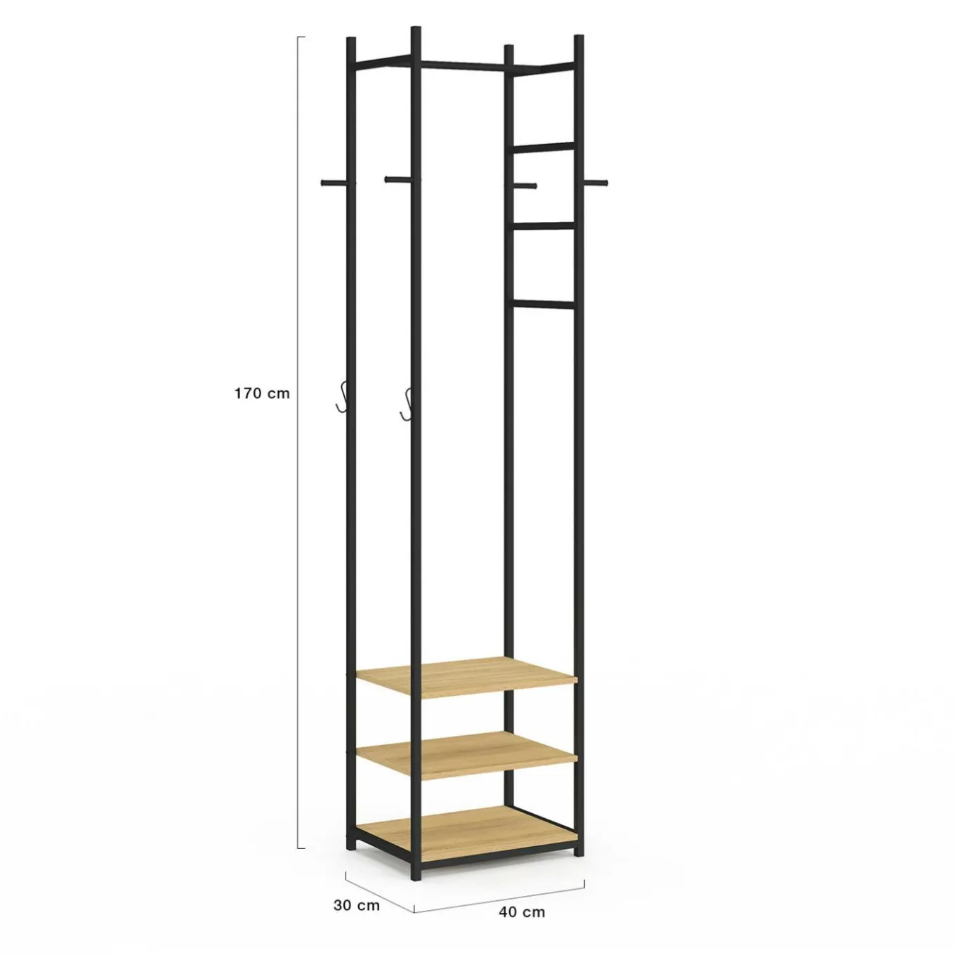 IDMarket Penderie d'entrée et porte manteau* Petits Meubles|Vestiaires Et Meubles D'Entrée