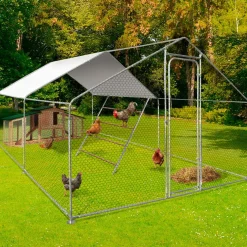 IDMarket Perchoir poule 4 niveaux en bois* Accessoires Poulailler|Volières Et Enclos